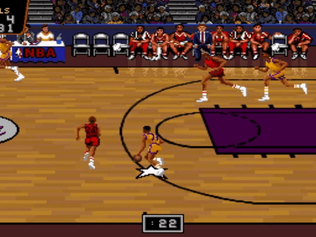 Bulls Vs Blazers and the NBA Playoffs screenshot 5 for Super Nintendo